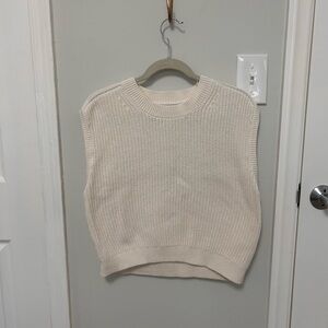 Abercrombie & Fitch Women's Cream Sweater Vest